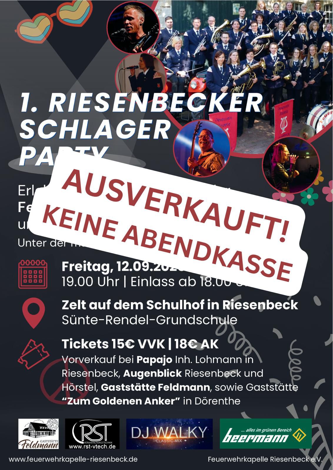 Schlagerparty ausverkauft!